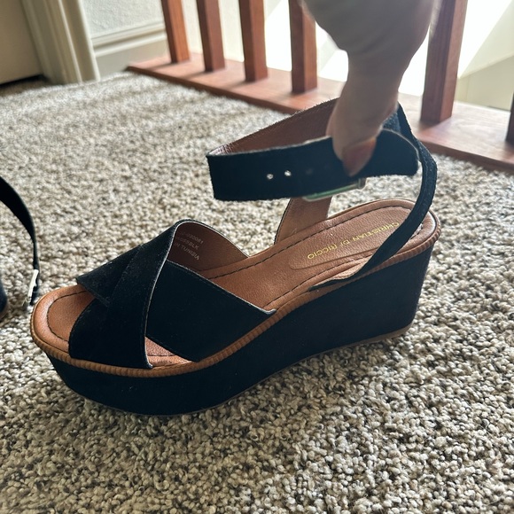 Christian Di Riccio platform suede sandals. 8.5 or 39 UK.  Almost new - Picture 3 of 8